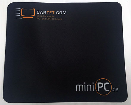 Free of charge mouse pad CarTFT.com / MiniPC.de (Natural rubber/Polyester, 22x26cm)